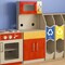 Flash Furniture Bright Beginnings Commercial Grade Greenguard Certified Wooden Childrens Kitchen Cabinet w/Microwave MK-ME10292-GG - alternate 2